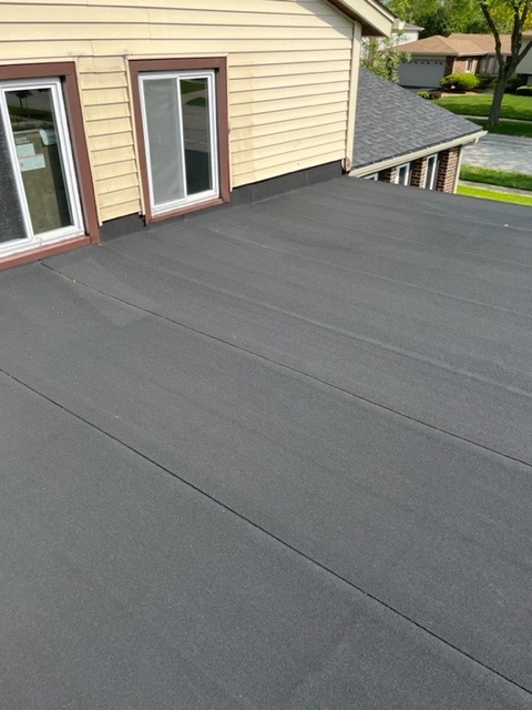 SBS Liberty Flat roof installed on a home in Addison, Illinois
