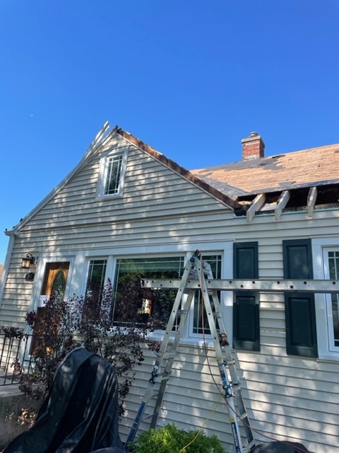 new GAF shingle roof installation